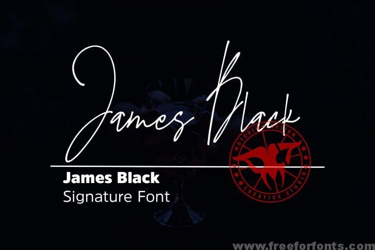 James Black Signature Font Free Download