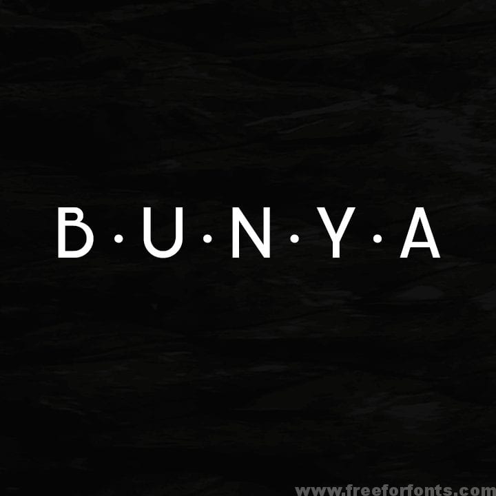 Bunya PERSONAL Font Free Download