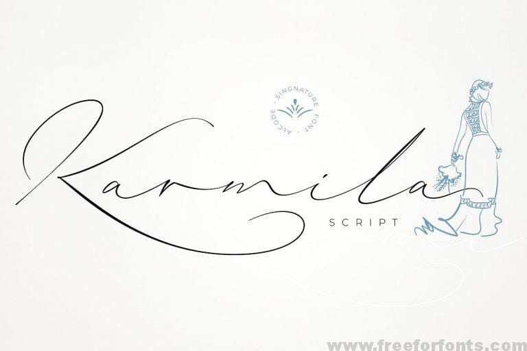 Karmila Signature Font Free Download