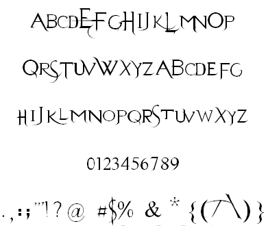 Evanescent font