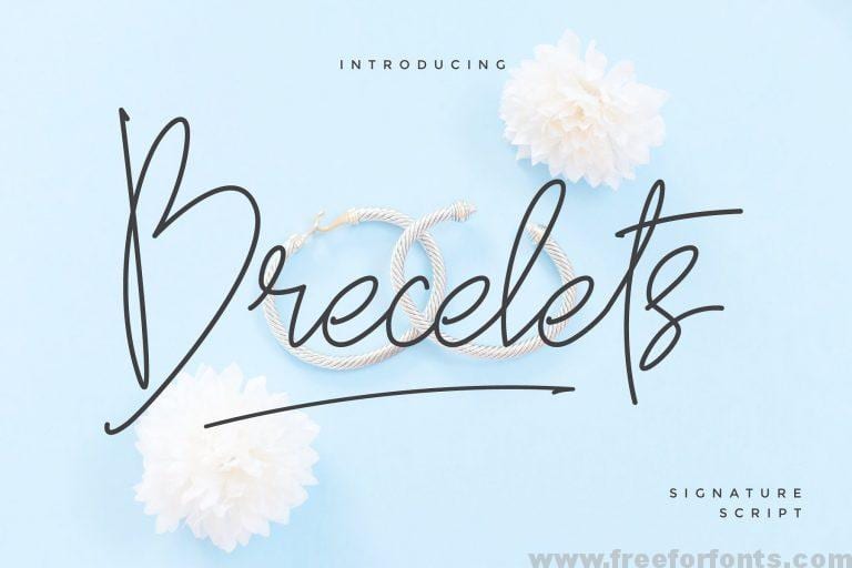 Brecelets Signature Font Free Download