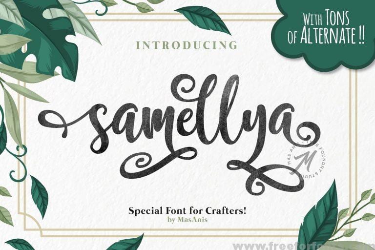 Samellya Script Font Free Download