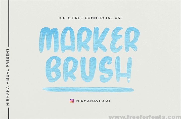 Marker Brush Font Free Download