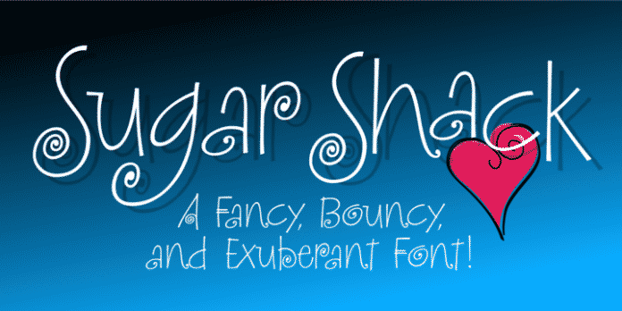 Sugar Shack - Swirly Romantic Font