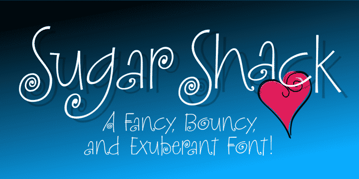 Sugar Shack - Swirly Romantic Font