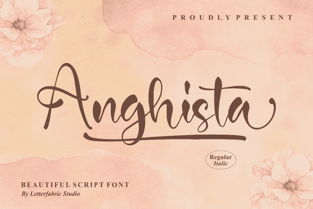 Anghista Beautiful Script Font