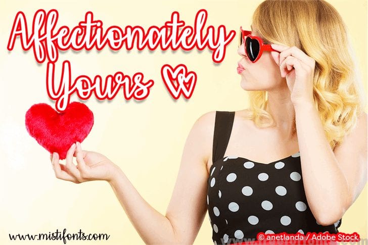 Affectionately Yours Font Free Download