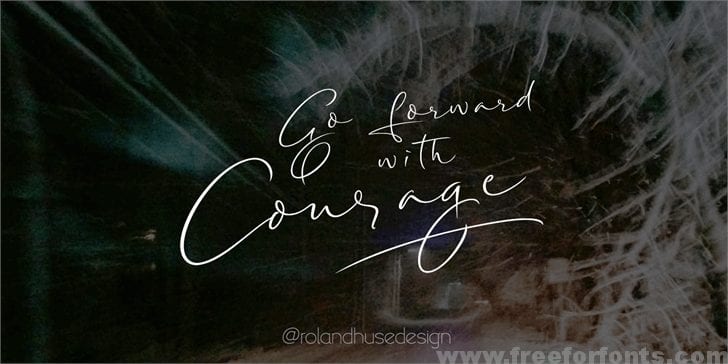 Long Night Signature Font Free Download