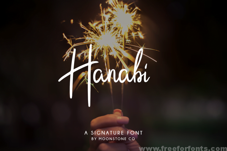 Hanabi Script Font Free Download