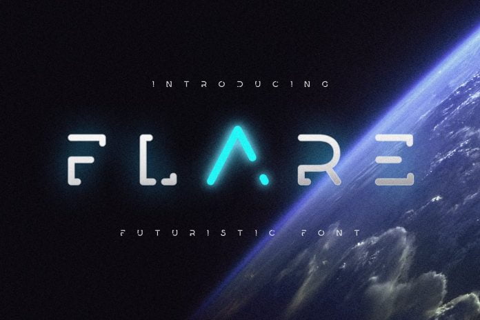 Flare - Futuristic Science Font