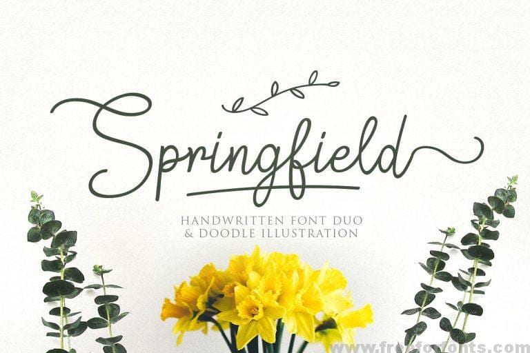 Springfield Script Font Free Download