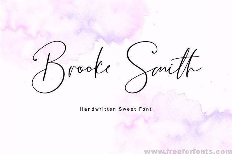 Brooke Smith Script Font Free Download