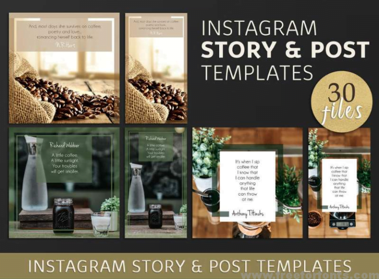 Instagram Post & Story Templates
