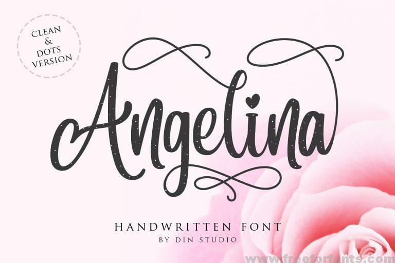 Angelina Handwritten Font Free Download