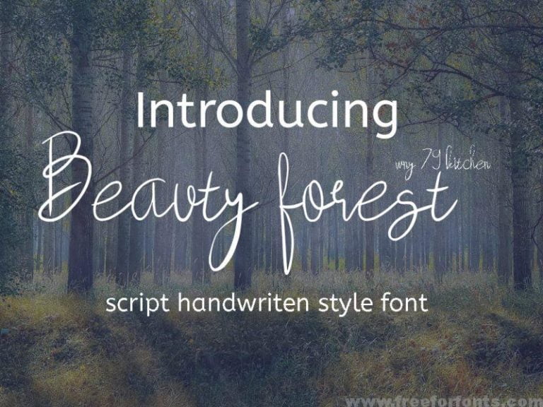 Beauty Forest Script Font Free Download