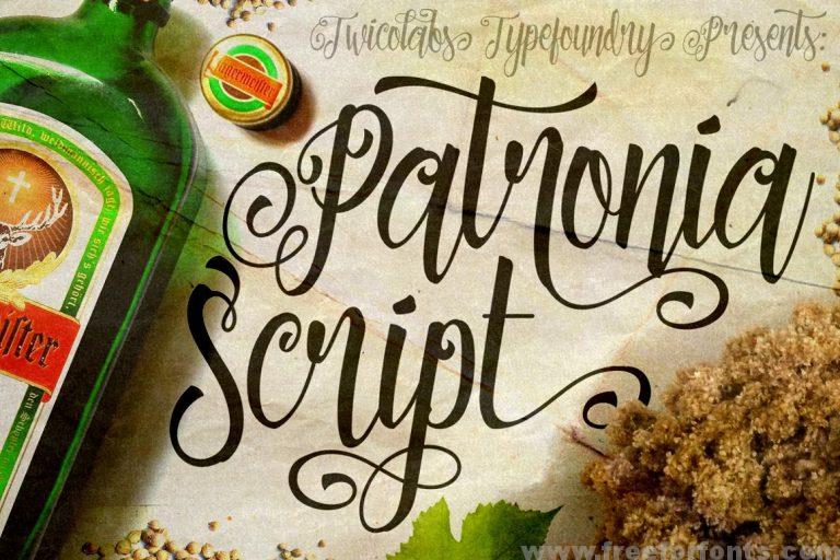 Patronia Calligraphy Font Free Download