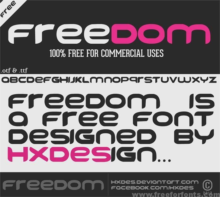 FREEDOM font Free Download