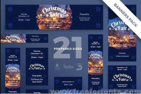 Banners Pack  Christmas Fair