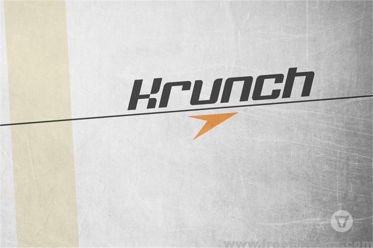 Krunch font Free Download