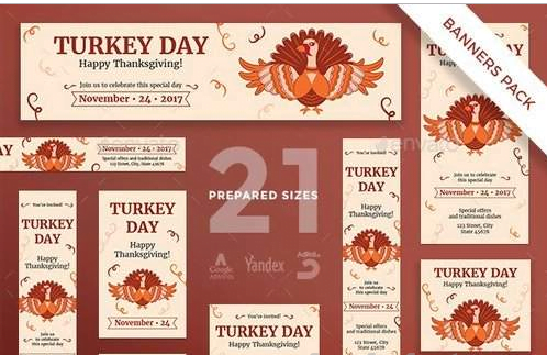 Turkey Day Banner Pack