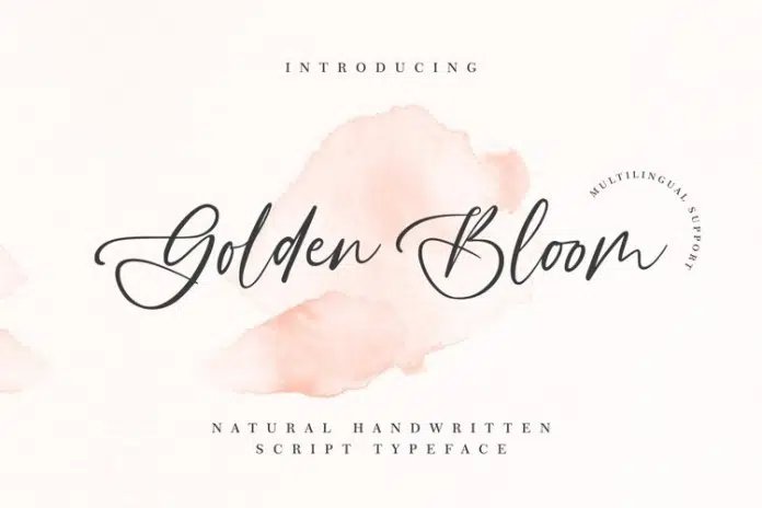 Golden Bloom Font