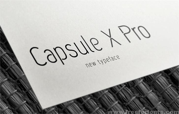 Capsule X Pro Medium font Free Download