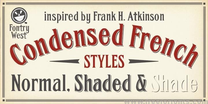 FHA Condensed French Font Free Download