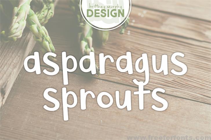 Asparagus Sprouts Font Free Download