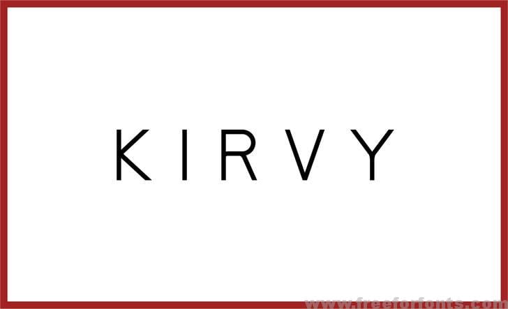 Kirvy  Font Free Download