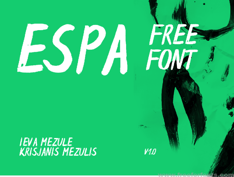 Espa Extended Brush Font Free Download