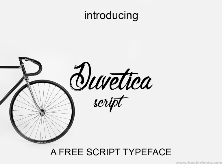 Duvetica Script Font Free Download