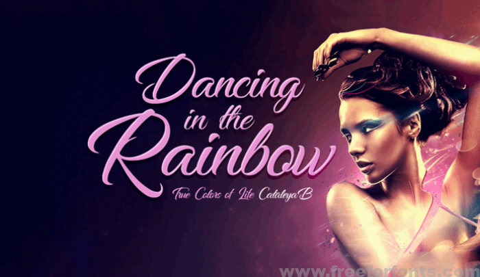 Dancing in the Rainbow Font Free Download
