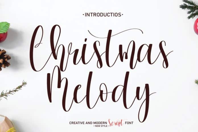 Christmas Melody Script Font