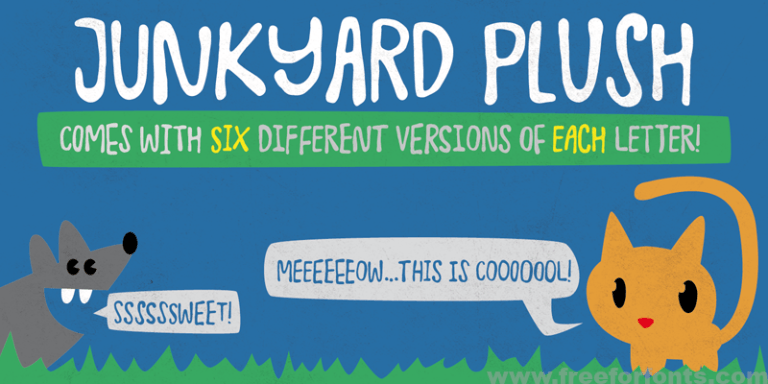 Junkyard Plush Font Free Download