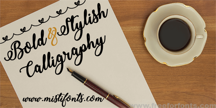 Bold Stylish Calligraphy Font Free Download