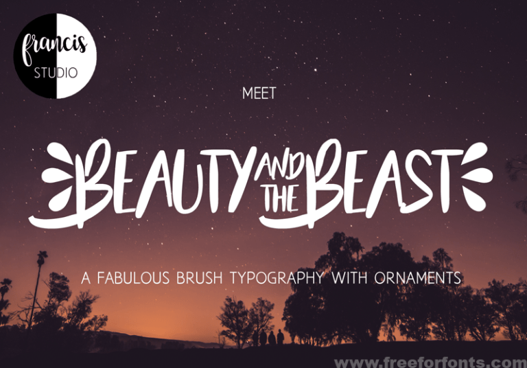 Beauty and the Beast Font Free Download