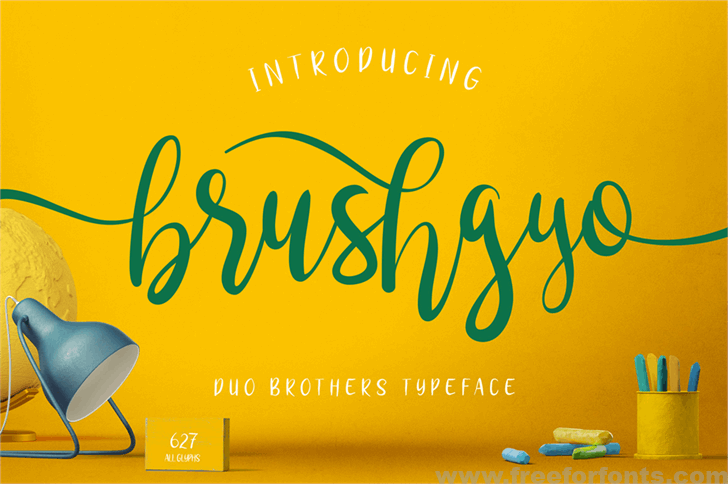 Brushgyo Typeface  Font Free  Download