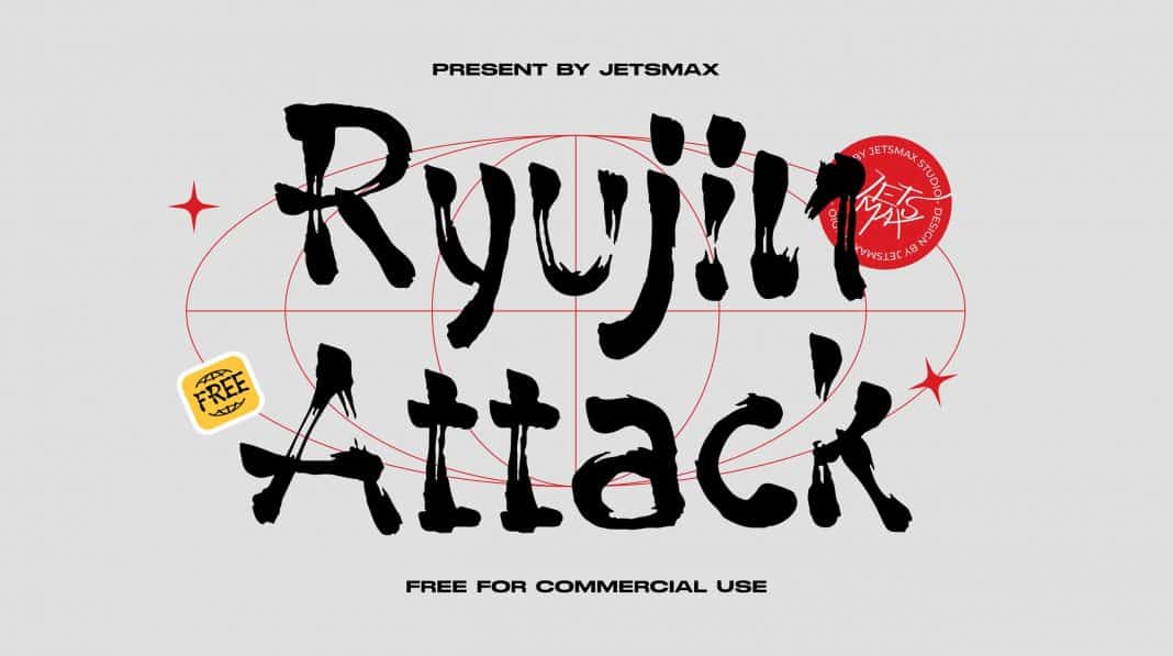 Ryujin Attack Font