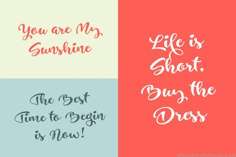 Just Be Script Font Free Download