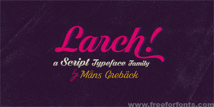 Dark Larch Font Free Download