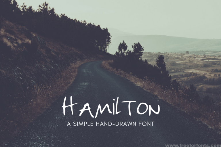 Hamilton Hand Drawn Font Free Download
