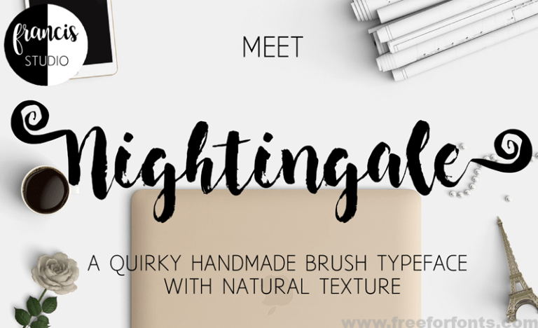 Nightingale Brush Font Free Download