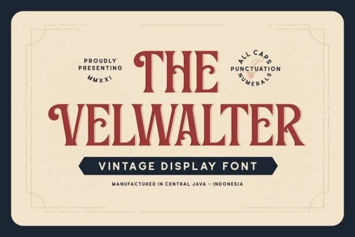 Velwalter Font