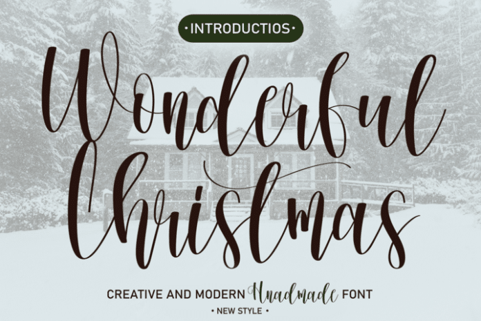 Wonderful Christmas Script Font