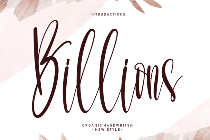 Billions Script Font