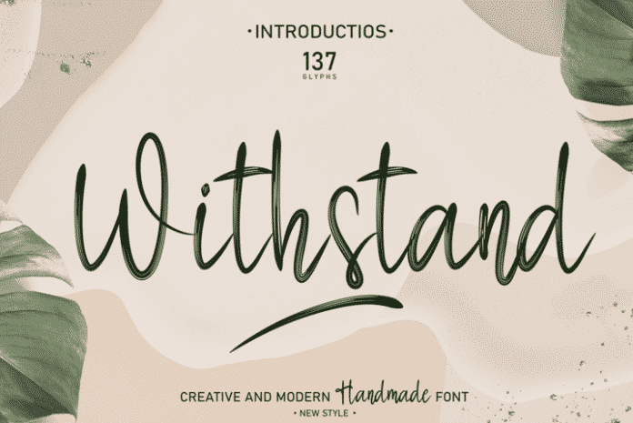 Withstand Brush Font