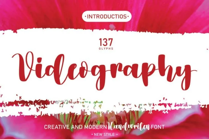 Videography Script Font