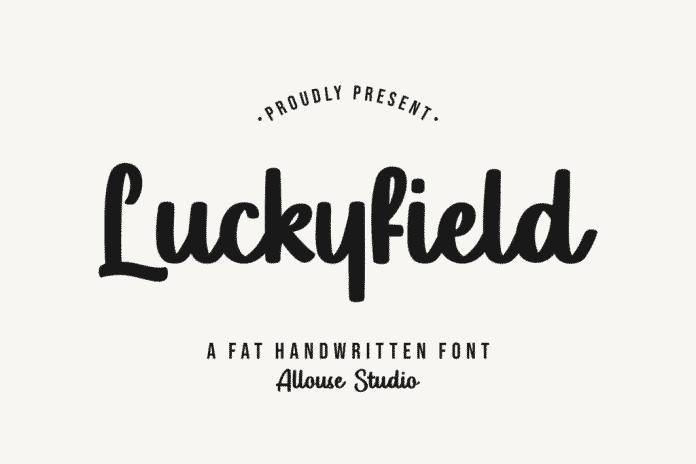 Luckyfield - Fat Handwritten Font