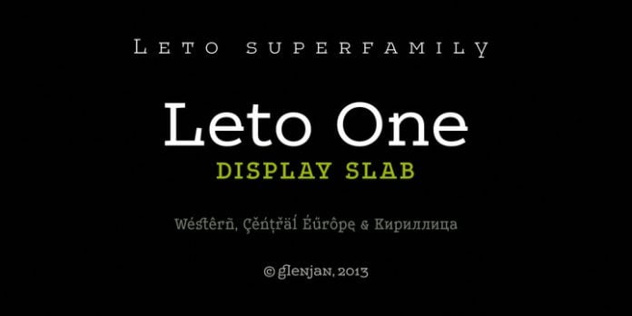 Leto One Font