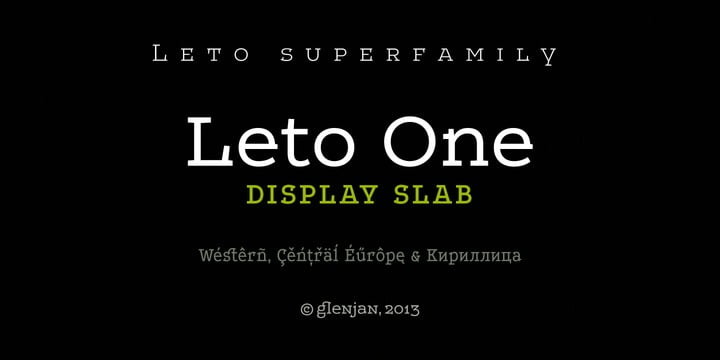 Leto One Font
